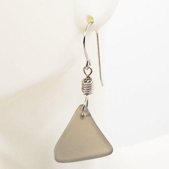 Handmade Wenge Sea Glass Jewelry Set - Picture 4 of 4